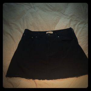 NWT madewell black denim mini skirt size 31